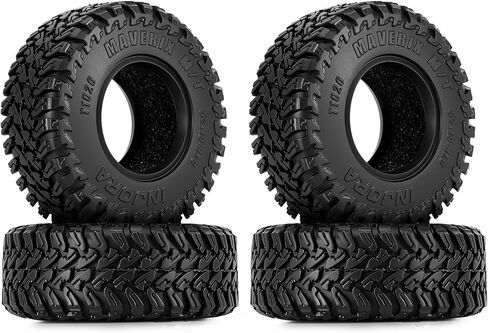 إطارات INJORA 1.0 بوصة MAVERIX M/T 52 * 19 مم لترقية زواحف RC 1/18 1/24 (T1026) in Kuwait