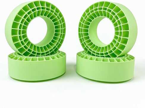 RC 2.2" Silicone Tire Inserts, 45A Silicone Rubber Inner Liners, Waterproof, for 2.2 Crawler Tires (Yellow, 4PCS) in Saudi Arabia