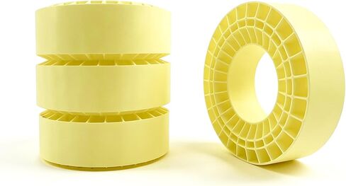 RC 2.2" Silicone Tire Inserts, 45A Silicone Rubber Inner Liners, Waterproof, for 2.2 Crawler Tires (Yellow, 4PCS) in Saudi Arabia