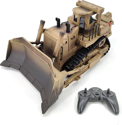 Drfeify 1/16 RC Dozer، جهاز تحكم عن بعد 2.4 جيجا هرتز مع قابل للرفع، لنموذج البناء والعرض in Kuwait