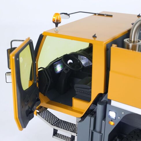 Eyewhale 1/14 جميع التضاريس التحكم عن بعد الهيدروليكية رافعة متنقلة D1050 جاهزة لتشغيل Flysky PL18EV نظام ضوء الصوت نموذج درجة هواية للأعمار من 14 عامًا فما فوق (أصفر) in Kuwait