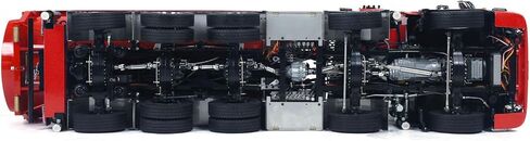 1/14 RC Roll On Off Tipper 770S يتم التحكم فيه عن طريق الراديو 10x10 رافعة هيدروليكية قلابة شاحنة قلابة على جانب العجلة وقفل تفاضلي نموذج درجة الهوايات للأعمار من 14 عامًا فما فوق in Saudi Arabia
