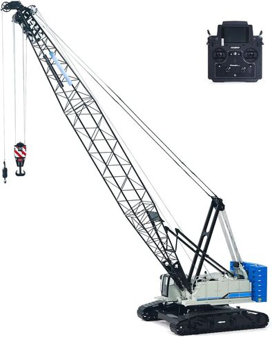 Metal 1/14 RC Hydraulic Crawler Crane C1200 Remote Control Construction Vehicle PL18 LITE Radio Brushless Motor Battery Hobby Grade Model for Ages 14+ in Saudi Arabia