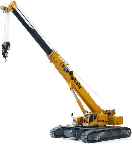 Eyewhale 1/14 Metal Remote Control Hydraulic Telescopic Crawler Crane Truck RC Hoist Model Brushless Esc Frsky Radio 5D Joystick Hobby Grade Model for Ages 14+ in Saudi Arabia