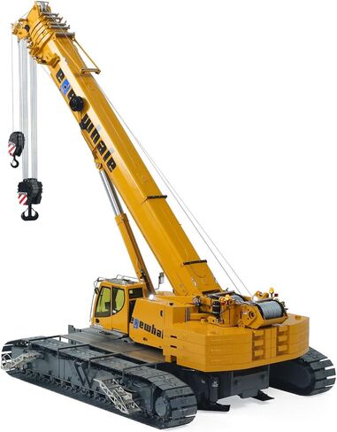 Eyewhale 1/14 Metal Remote Control Hydraulic Telescopic Crawler Crane Truck RC Hoist Model Brushless Esc Frsky Radio 5D Joystick Hobby Grade Model for Ages 14+ in Saudi Arabia