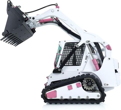 LESU 1/14 Aoue-Lt5 Crawler Skid-Steer RC Hydraulic Crawler Loader RTR Led Rotating Light Sound Hobby Grade Model for Adult in Saudi Arabia