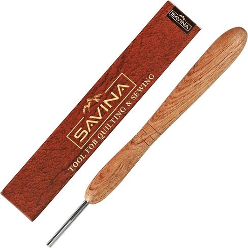Savina Wooden Paper Bead Roller with Slotted Metal Tip - Handcrafted Hardwood Quilling Tool with Ergonomic Handle for DIY Paper Jewelry & Bead Making Crafts (1) in Saudi Arabia