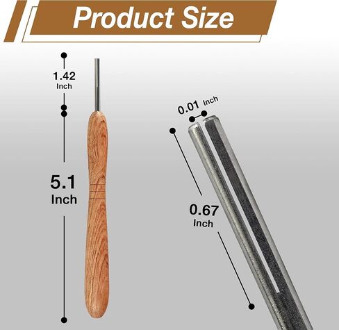 Savina Wooden Paper Bead Roller with Slotted Metal Tip - Handcrafted Hardwood Quilling Tool with Ergonomic Handle for DIY Paper Jewelry & Bead Making Crafts (1) in Saudi Arabia