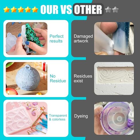 Silicone Mold Release Spray - Professional Mold Release Agent for Epoxy Resin and Candle Making, Fast Drying, Non-Stick, Easy to Demold, Epoxy Release Spray Suitable for Various Molds in Saudi Arabia