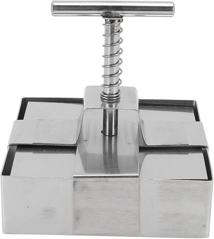 Metal Clay Cutter, Stainless Steel Clay Cutter, Spring Loaded Piston, Cutting, Handmade, Cake Cutter Shape for Salads, Desserts (L) in Saudi Arabia