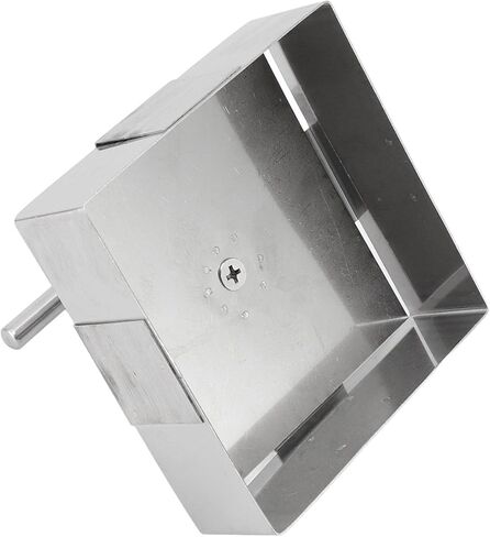 Metal Clay Cutter, Stainless Steel Clay Cutter, Spring Loaded Piston, Cutting, Handmade, Cake Cutter Shape for Salads, Desserts (L) in Saudi Arabia