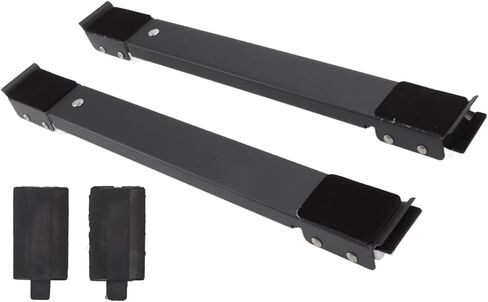 بكرات أجهزة الأثاث شديدة التحمل، قاعدة متحركة للآلة قابلة للتمديد بوزن 300 كجم (أسود) in Kuwait