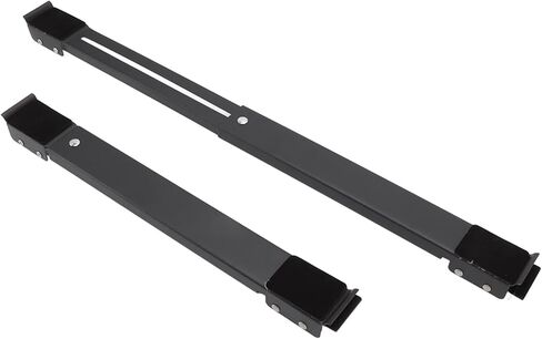 بكرات أجهزة الأثاث شديدة التحمل، قاعدة متحركة للآلة قابلة للتمديد بوزن 300 كجم (أسود) in Kuwait