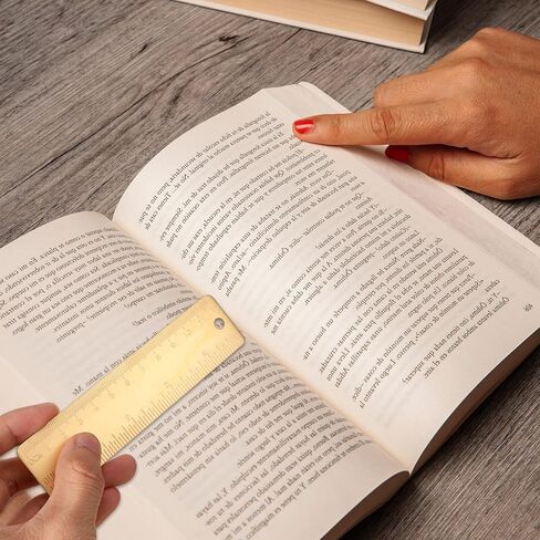 cobee 2 قطعة 12.5 سم مسطرة نحاسية مستقيمة، مسطرة إشارة مرجعية لآلة معدنية، مساطر معدنية مستقيمة للنجارين، طلاب المجاري، تصميم حديث، هيكل من النحاس الصلب in Kuwait