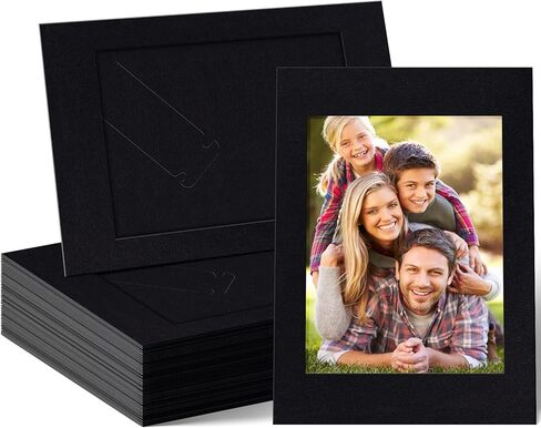 Juexica 150 قطعة 4 × 6 بوصة إطارات صور ورقية إطارات صور واقفة مع حامل حامل من الورق المقوى صورة فنية للعائلة DIY تزيين الحرف اليدوية عيد الميلاد التخرج حفلات الزفاف (ملونة) in Kuwait