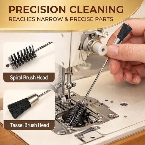 Sewing Machine Oil 2oz, Sewing Machine Accessories Lubricant Kit for Moving Parts of Manual or Electric Sewing Machines with Needle Tip, Double Head Brush and Towel, Clear Light Machine Oil in Kuwait