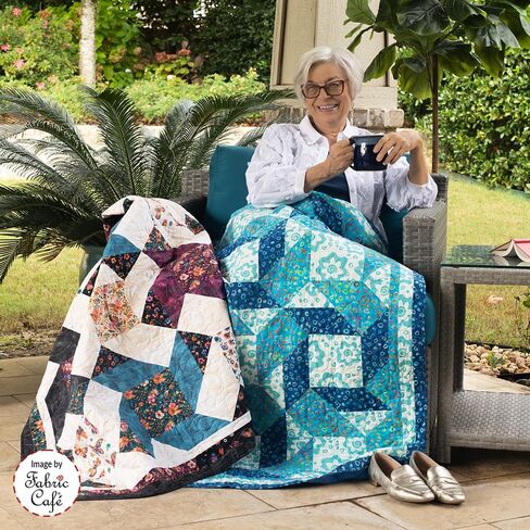 Fabric Café Make It Scrappy with 3-Yard Quilts Book – 8 Scrap-Friendly Quilt Patterns – Uses Three 1-Yard Fabric Cuts – Beginner-Friendly Quilting Guide in Kuwait