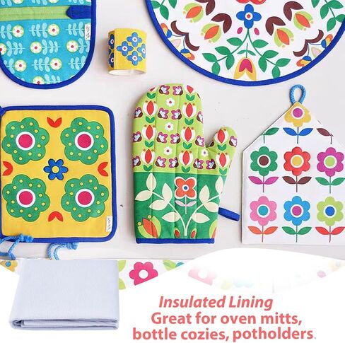 2 Pcs 45x18 Inch Heat Resistant Batting for Potholders Insulating Thermal Lining Batting for Pot Holders Heat Reflective Fabric in Kuwait
