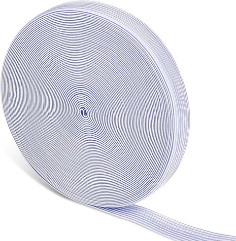 شريط مطاطي أورلانث للخياطة، 1/2 بوصة 11 ياردة، أربطة مرنة بيضاء عالية، حبل مرن للخياطة، والسراويل، والحرف اليدوية، وأحزمة الخصر in Kuwait