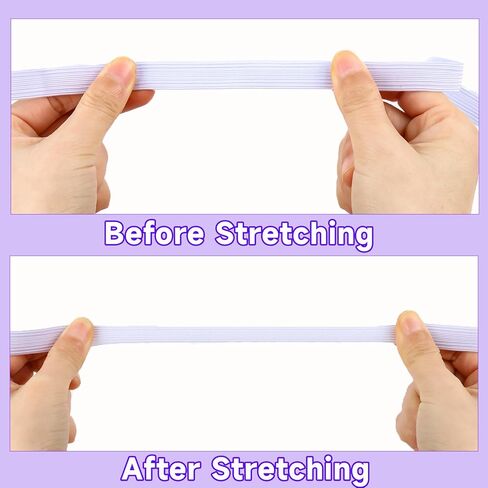 شريط مطاطي أورلانث للخياطة، 1/2 بوصة 11 ياردة، أربطة مرنة بيضاء عالية، حبل مرن للخياطة، والسراويل، والحرف اليدوية، وأحزمة الخصر in Kuwait