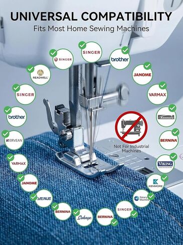 50 PCS Sewing Machine Needles, Universal Needle Set for Singer, Brother, Janome, Varmax, Includes HAX1 Sizes 65/9, 75/11, 90/14, 100/16, 110/18 in Saudi Arabia