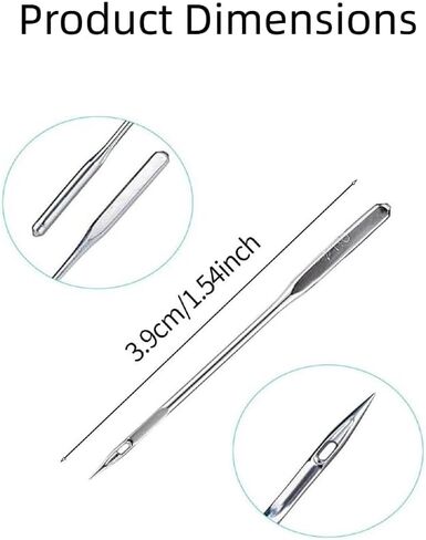 50 PCS Sewing Machine Needles, Universal Needle Set for Singer, Brother, Janome, Varmax, Includes HAX1 Sizes 65/9, 75/11, 90/14, 100/16, 110/18 in Saudi Arabia