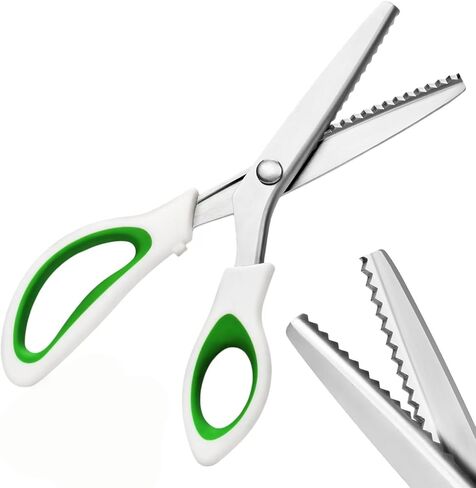 Pinking Shears，9" Zig Zag Scissors for Fabric，Pinking Shears Scissors for Fabric Cutting，Professional Handheld Dressmaking in Kuwait