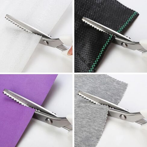 Pinking Shears，9" Zig Zag Scissors for Fabric，Pinking Shears Scissors for Fabric Cutting，Professional Handheld Dressmaking in Kuwait