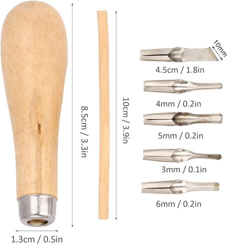 Joyzan Linoleum Cutter Kit, Linocut Carving Tools Assortment Cutting Lino Block Sculpting Knife Printing DIY Stamp Craft Sculpture Carpenter Experts Beginners Printmaker Artist Woodworking 10 Blades in Saudi Arabia