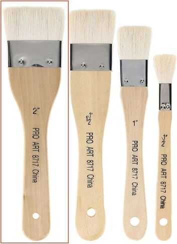 Pro Art Bristle Hake Paintbrush, White in Saudi Arabia