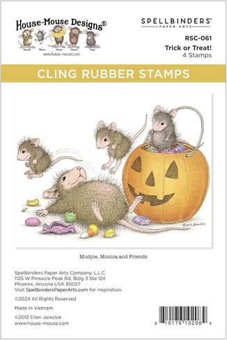 Spellbinders RSC-061 Trick or Treat! Cling Rubber Stamp Set from The House-Mouse Tree-mendous Christmas Collection in Kuwait