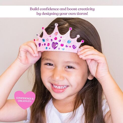FROG SAC Headband Making Kit - Little Girls Fashion Gifts, Arts and Crafts Gift for Kids 4-6, DIY Craft Toys for 5 Year Old Girl, Toddler Hair Accessories Crown Headbands (Tiara) in Saudi Arabia