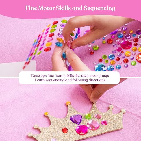 FROG SAC Headband Making Kit - Little Girls Fashion Gifts, Arts and Crafts Gift for Kids 4-6, DIY Craft Toys for 5 Year Old Girl, Toddler Hair Accessories Crown Headbands (Tiara) in Saudi Arabia