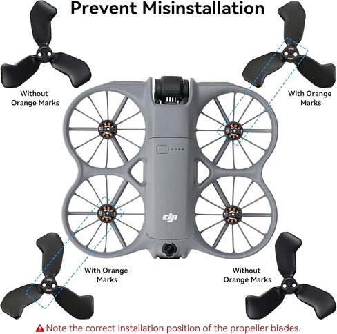 Propellers for DJI Neo 2 Blades - 8PCS Props Quick Replacement Spare Part Low Noise Wings for DJI Neo 2 Drones Accessories in Saudi Arabia