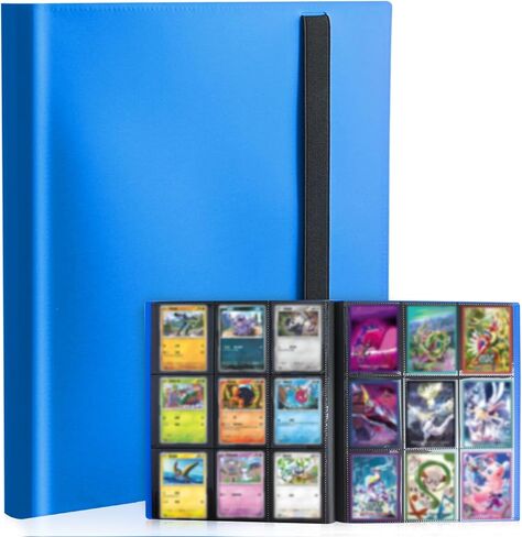 Card Binder 9-Pockets, Trading Card Binder, 20 Pages, 360 Card Capacity Collection Binder, Card Folder for MTG, TCG, Game Cards & Sports Cards（Red） in Kuwait