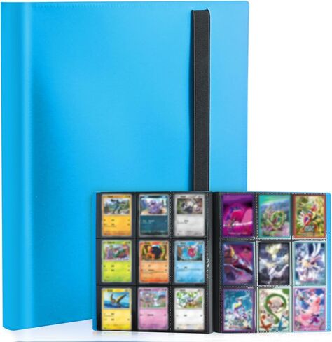 Card Binder 9-Pockets, Trading Card Binder, 20 Pages, 360 Card Capacity Collection Binder, Card Folder for MTG, TCG, Game Cards & Sports Cards（Red） in Kuwait