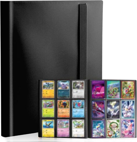 Card Binder 9-Pockets, Trading Card Binder, 20 Pages, 360 Card Capacity Collection Binder, Card Folder for MTG, TCG, Game Cards & Sports Cards（Red） in Kuwait