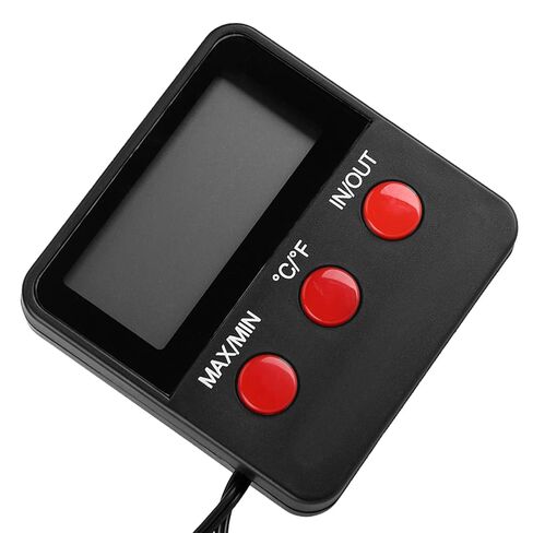 مقياس حرارة LCD رقمي - مقياس درجة الحرارة والرطوبة لحاضنات البيض، وحفظ الحيوانات الأليفة والاستخدام المنزلي in Kuwait