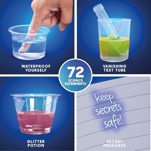Discovery™ Magic Science Lab – 72 تجربة في مجالات العلوم والتكنولوجيا والهندسة والرياضيات للأطفال| ردود أفعال، أوهام، بلورات، سلايم، خدع ضوئية| مجموعة مشروع الكيمياء DIY| لعبة تعليمية تعليمية| مجموعة أنشطة الفيزياء للأعمار من 8 سنوات فما فوق in Kuwait
