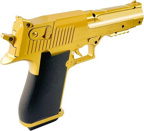 Toy Gun Gold Toy Pistol Shell Ejecting Soft Bullet Gun, Foam Pellet Toy Pistol for Ages 14+ in Saudi Arabia