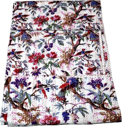 لحاف اليدوية للبيع طقم سرير بطانية اليدوية خمر لحاف Kantha عكسها غوداري بيزلي البوهيمي جايبوري ملاءات سرير مطبوعة in Kuwait
