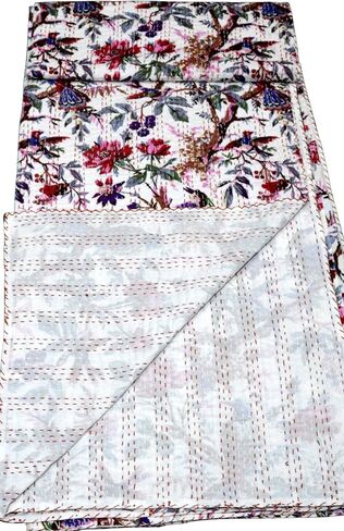 لحاف اليدوية للبيع طقم سرير بطانية اليدوية خمر لحاف Kantha عكسها غوداري بيزلي البوهيمي جايبوري ملاءات سرير مطبوعة in Kuwait