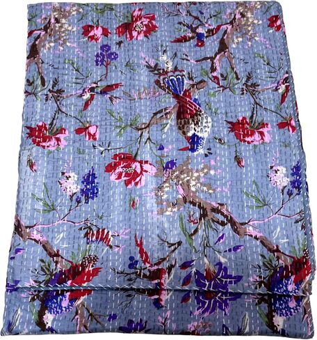 لحاف اليدوية للبيع طقم سرير بطانية اليدوية خمر لحاف Kantha عكسها غوداري بيزلي البوهيمي جايبوري ملاءات سرير مطبوعة in Kuwait