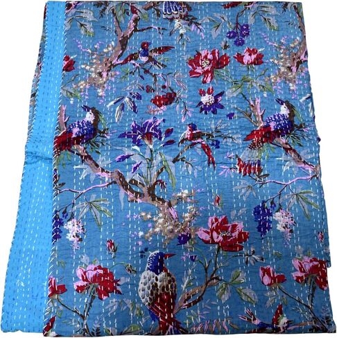 لحاف اليدوية للبيع طقم سرير بطانية اليدوية خمر لحاف Kantha عكسها غوداري بيزلي البوهيمي جايبوري ملاءات سرير مطبوعة in Kuwait