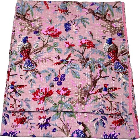 لحاف اليدوية للبيع طقم سرير بطانية اليدوية خمر لحاف Kantha عكسها غوداري بيزلي البوهيمي جايبوري ملاءات سرير مطبوعة in Kuwait