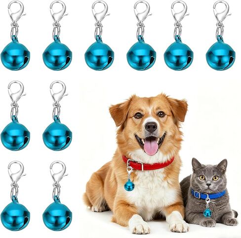 Cat Bell, Small Matte Pet Copper Bell Collars Charm with Lobster Buckle Loud Crisp Sound Anti-Lost Pendant Accessory in Saudi Arabia