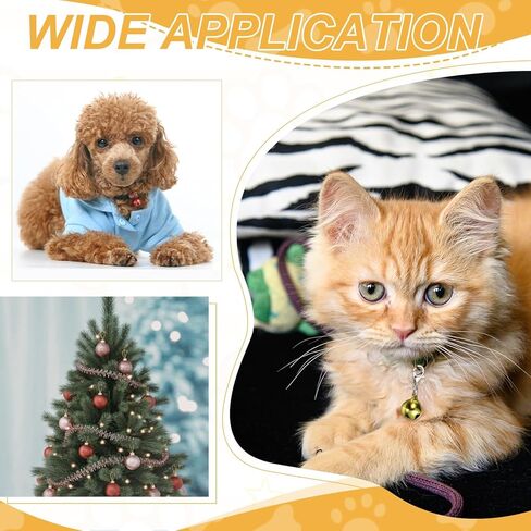 Cat Bell, Small Matte Pet Copper Bell Collars Charm with Lobster Buckle Loud Crisp Sound Anti-Lost Pendant Accessory in Saudi Arabia