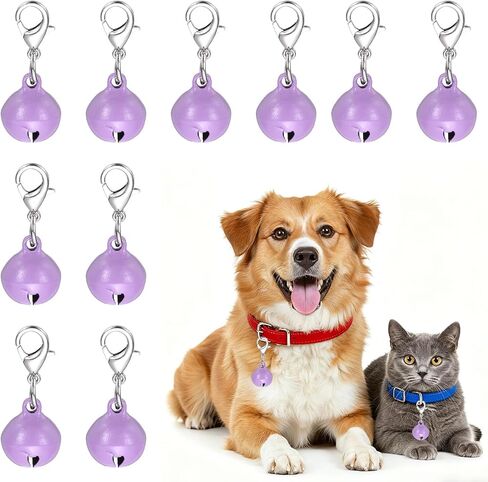 Cat Bell, Small Matte Pet Copper Bell Collars Charm with Lobster Buckle Loud Crisp Sound Anti-Lost Pendant Accessory in Saudi Arabia