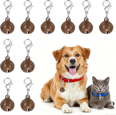 Cat Bell, Small Matte Pet Copper Bell Collars Charm with Lobster Buckle Loud Crisp Sound Anti-Lost Pendant Accessory in Saudi Arabia