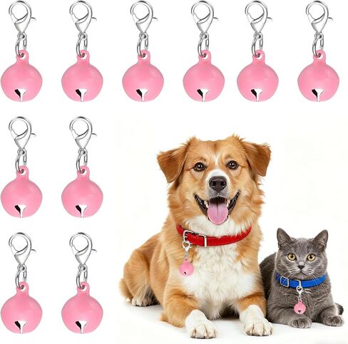 Cat Bell, Small Matte Pet Copper Bell Collars Charm with Lobster Buckle Loud Crisp Sound Anti-Lost Pendant Accessory in Saudi Arabia